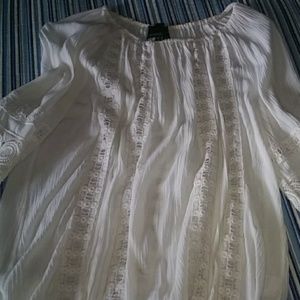 Cynthia Rowley white bandeau lace top